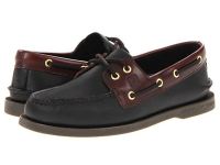 2016 Sperry Top-Sider Comfort Boat Shoes for Men - Authentic Original - Black/Amaretto On Sale